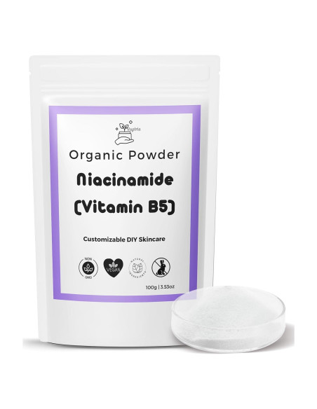 Polvo de Niacinamida 99% Vagiria - Cuidado Piel DIY, Antienvejecimiento