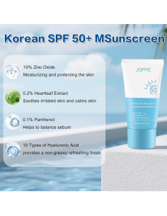 Protector Solar Coreano Jgppe Heartleaf SPF 50+ 50ml 2