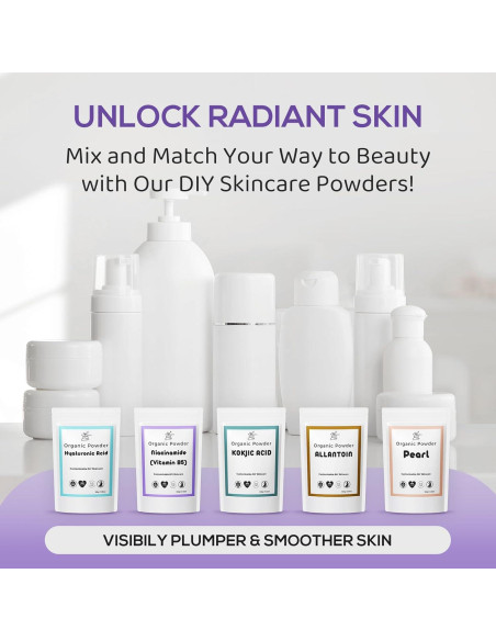 Polvo de Niacinamida 99% Vagiria - Cuidado Piel DIY, Antienvejecimiento