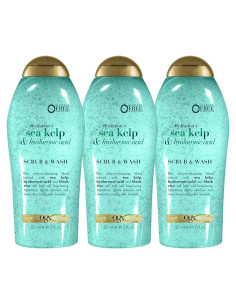 OGX Exfoliante Corporal Hidratante Algas Marinas 577 ml - Paquete 3
