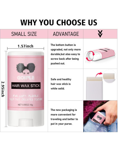 Cera para Cabello Goiple - Estilizador Flexible 76.5g