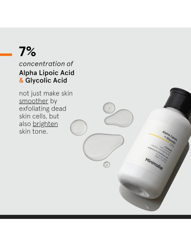 Limpiador Facial ALA y AHA 7% Minimalista 100 ml