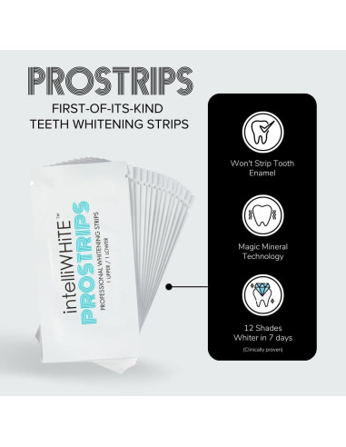 Prostrips - 12 Tonos Más Blancos - 56 Tiras Remineralizantes