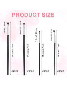 Juego de 8 Pinceles de Maquillaje para Ojos Yuanan 2