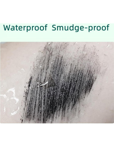 Máscara de Pestañas Impermeable Qihui 3ml - Cepillo Fino 2.5mm