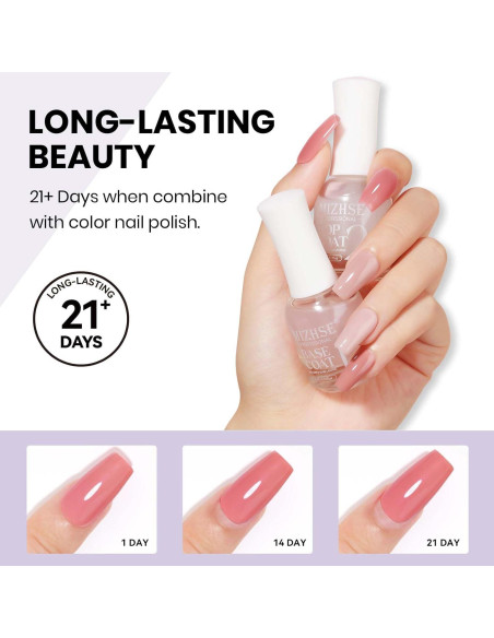 Esmalte de Uñas Top Coat MIZHSE 15 ml Secado Rápido Brillo Alto