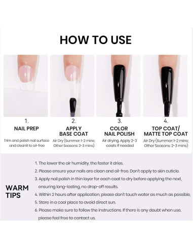 Esmalte de Uñas Top Coat MIZHSE 15 ml Secado Rápido Brillo Alto