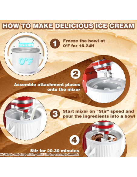 Accesorio para Hacer Helados KitchenAid 2 Cuartos Compatible