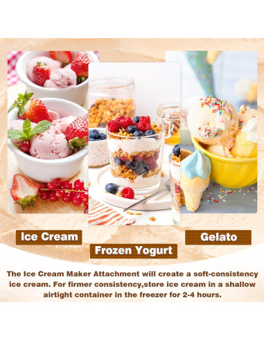 Accesorio para Hacer Helados KitchenAid 2 Cuartos Compatible