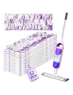 12 Almohadillas Desechables para Mopa Swiffer Power Mop 38x14cm
