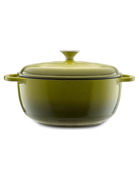 Olla de Hierro Fundido Enameleda Mercer Culinary 6qt Aguacate