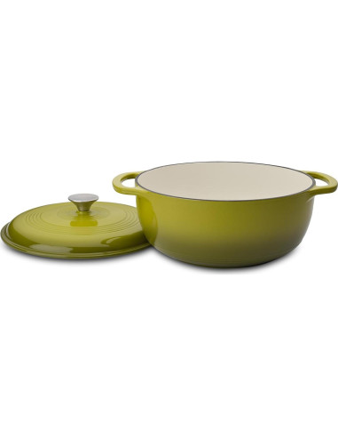 Olla de Hierro Fundido Enameleda Mercer Culinary 6qt Aguacate