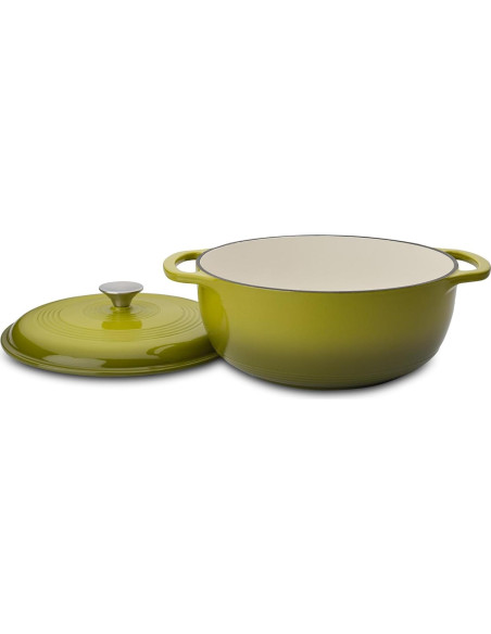Olla de Hierro Fundido Enameleda Mercer Culinary 6qt Aguacate