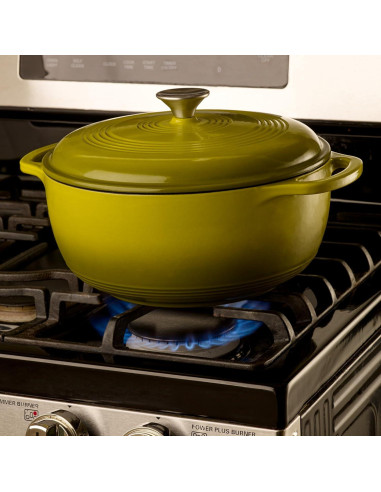 Olla de Hierro Fundido Enameleda Mercer Culinary 6qt Aguacate