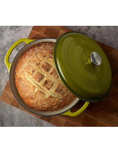 Olla de Hierro Fundido Enameleda Mercer Culinary 6qt Aguacate