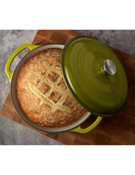 Olla de Hierro Fundido Enameleda Mercer Culinary 6qt Aguacate