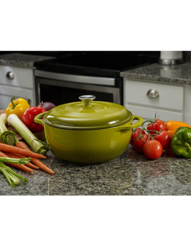 Olla de Hierro Fundido Enameleda Mercer Culinary 6qt Aguacate