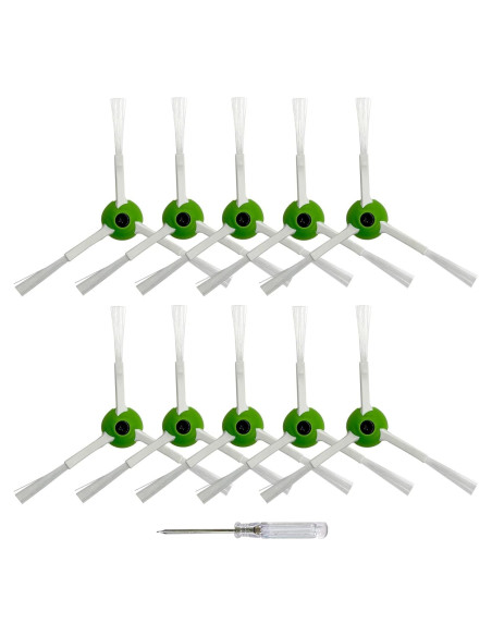 Paquete de 10 cepillos laterales Soniicmomo para iRobot Roomba