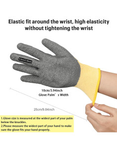 Guantes Aislantes Eléctricos 400V Goma Antideslizantes Unisex 2