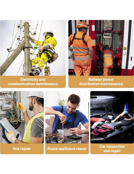 Guantes Aislantes Eléctricos 400V Goma Antideslizantes Unisex