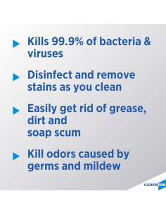 CloroxPro Limpiador Desinfectante con Lejía Spray 9x32oz 2