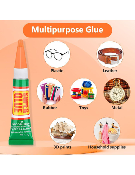 36 Tubos de 3g Pegamento Súper Fuerte Lucomb Gel Transparente