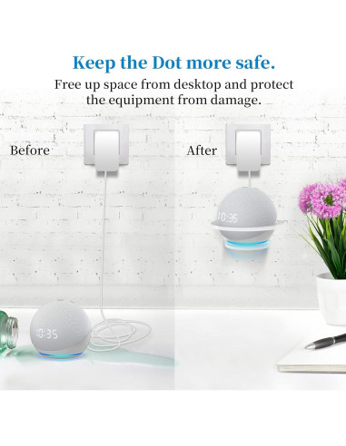 Soporte de Pared HomeMount para Altavoz Homepod Mini - Acrílico Transparente 2Pack