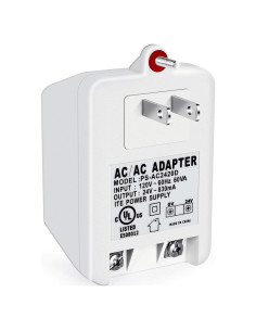 Transformador de Pared 24V 830mA WUYELIN para Termostatos y Timbres