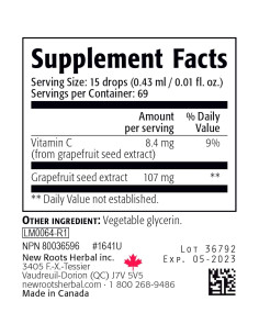 Extracto de Semilla de Pomelo New Roots Herbal 60 Cápsulas 2