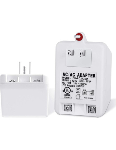 Transformador de Pared 24V 830mA WUYELIN para Termostatos y Timbres