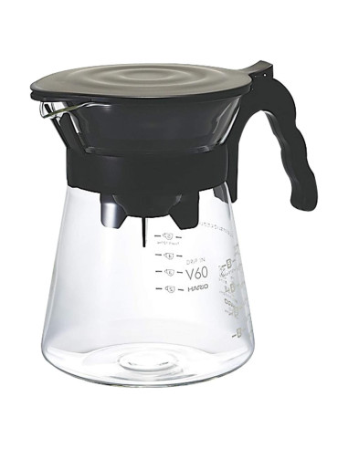 Cafetera de Goteo Hario V60 700ml Manual Vidrio Negro