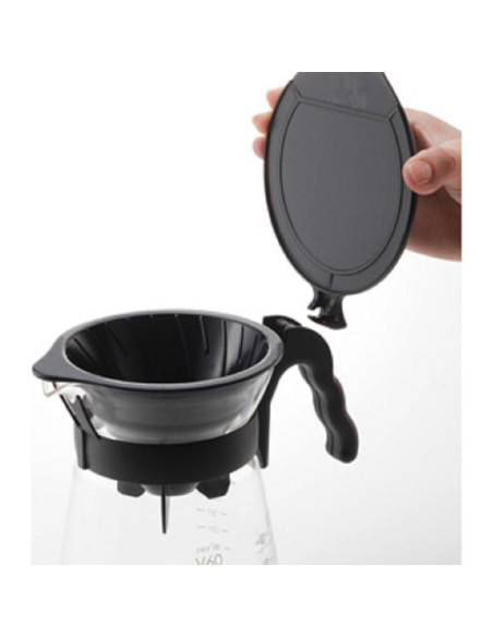 Cafetera de Goteo Hario V60 700ml Manual Vidrio Negro