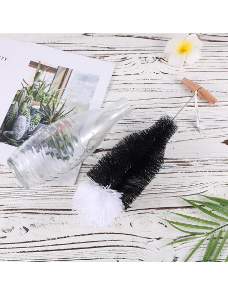 Cepillo para Botellas BOXOB 37 cm, Cerdas Suaves y Mango de Madera Cepillo para Botellas BOXOB 37 cm, Cerdas Suaves y Mango de Madera