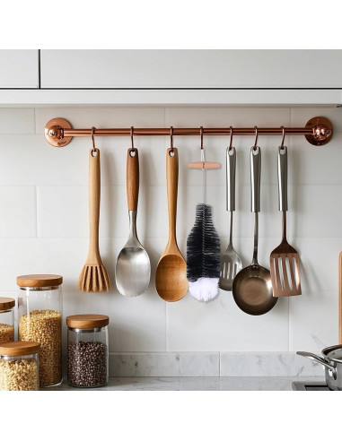 Cepillo para Botellas BOXOB 37 cm, Cerdas Suaves y Mango de Madera