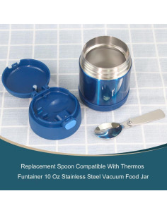 Cuchara de Reemplazo KLOWOAH para Tarro Thermos Funtainer 10oz - Acero Inoxidable (2 unidades) 2