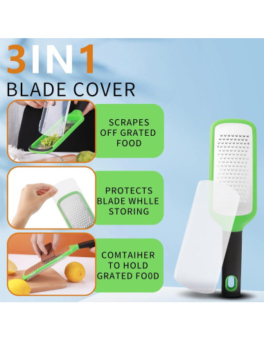 Rallador de Queso y Pelador de Cítricos LVVXIXI Verde