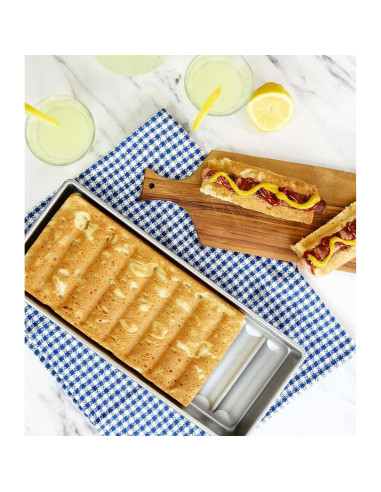 Molde para Pan de Perro Caliente USA Pan 38.1x15.2 cm Antiadhesivo