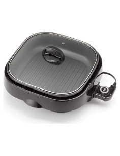 Parrilla 3-en-1 Aroma ASP-218B Negra, 3.79L, Antiadherente