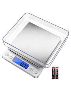 Báscula Digital Fuzion PT500 500g x 0.01g - Mini de Cocina y Joyería