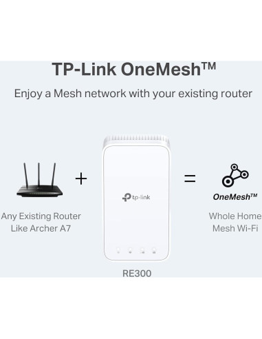 Extensor WiFi TP-Link RE300 Doble Banda 1200Mbps 139m