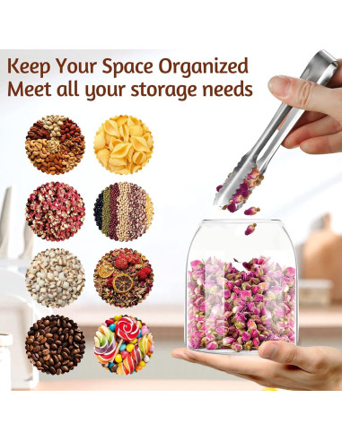 Tarros de Vidrio con Tapón de Corcho 500ml/700ml/1000ml - SuproBarware