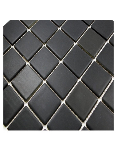 Azulejo de Porcelana Tenedos 30.48x30.48 cm Mate Negro