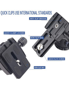 Cabezal de bola panorámico AOKA KK33 360 con placa rápida 0.49 kg 2