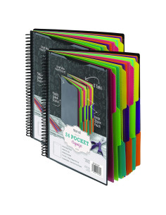 Samsill Organizador de Proyectos 2 Paquetes 24 Bolsillos