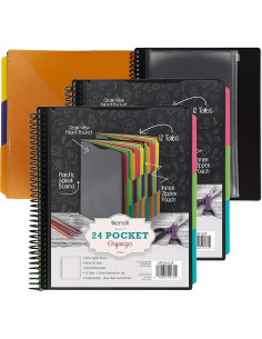 Samsill Organizador de Proyectos 2 Paquetes 24 Bolsillos 2