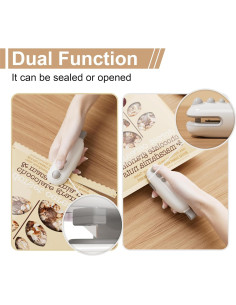 Mini Sello Térmico Aebveicc 2 en 1 Recargable para Bolsas 2