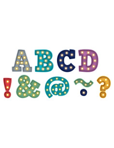 Letras Magnéticas Negras 70 Piezas Recursos Creados por el Profesor