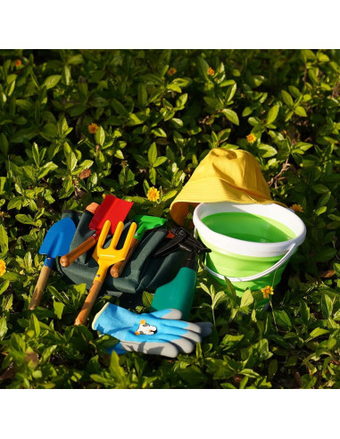 Kit de Jardinería para Niños Doiaz - Herramientas de Metal y Accesorios
