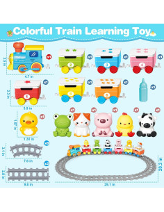 Juguete de Aprendizaje ShyLizard Tren Eléctrico con Luces y Música 2