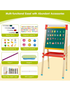 Caballete de Arte Filamow Doble Cara Ajustable para Niños 2